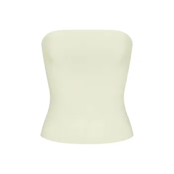 SKIMS COTTON JERSEY TUBE TOP Strapless Top Women's PISTACHIO/Happy Fruit