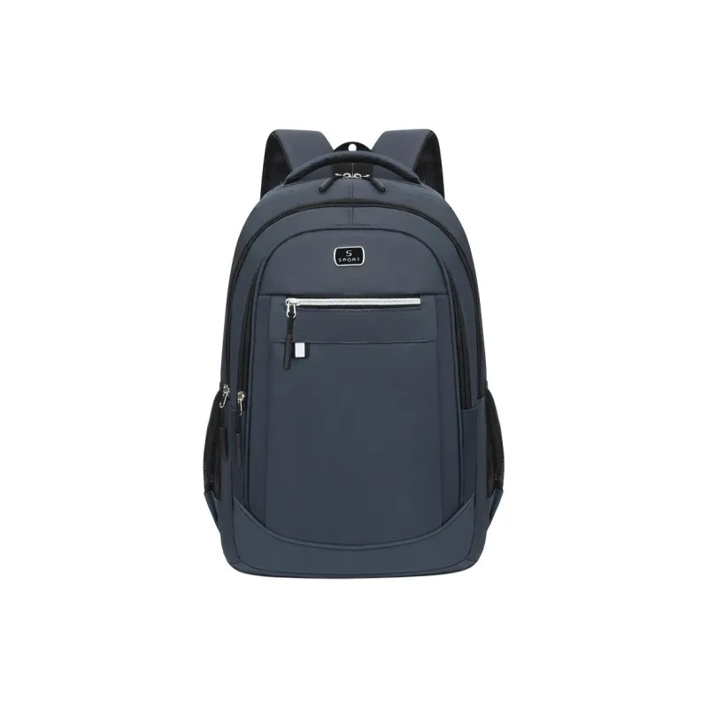 H YXIANG Oxford Backpack Men's Black/Gray/Blue-3