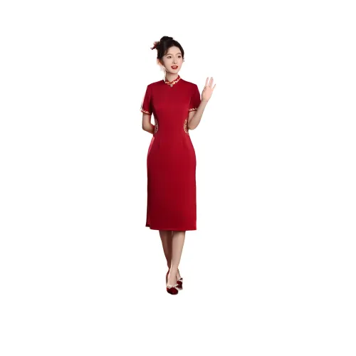 ENEESSI Spring Summer Release Cheongsam Women's Red