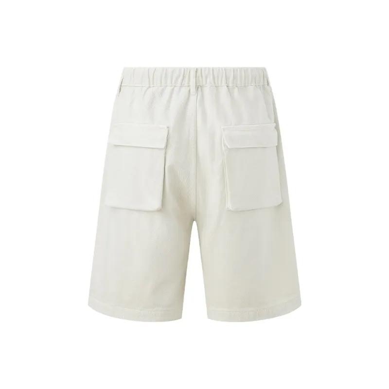 CHINISM Denim Shorts Unisex Ecru-1