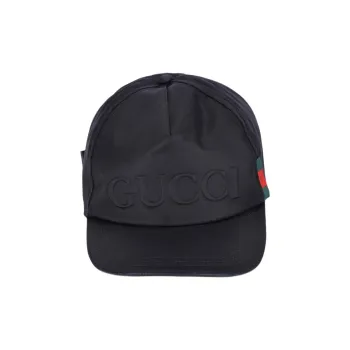 GUCCI Polyamide Baseball Caps Unisex Black
