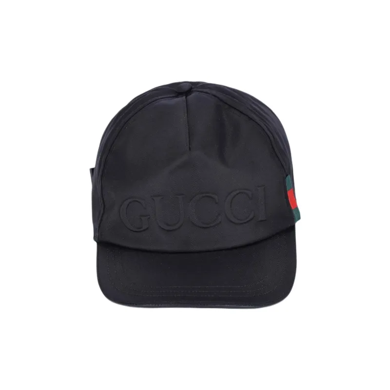 GUCCI Polyamide Baseball Caps Unisex Black-0
