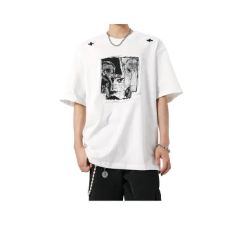 MARK WAFFLE T Shirts Unisex White