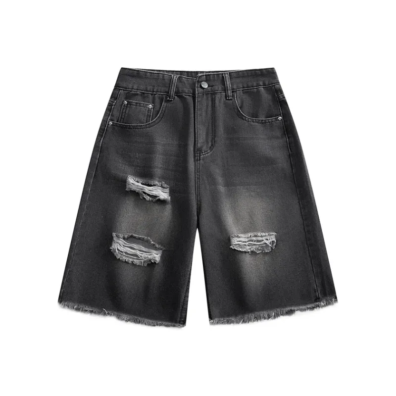 THREEAGAINTHR33 Denim Shorts Unisex-8