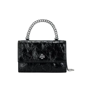 TORY BURCH Kira Sheepskin One Shoulder Portable Wallet Mini Women's Black