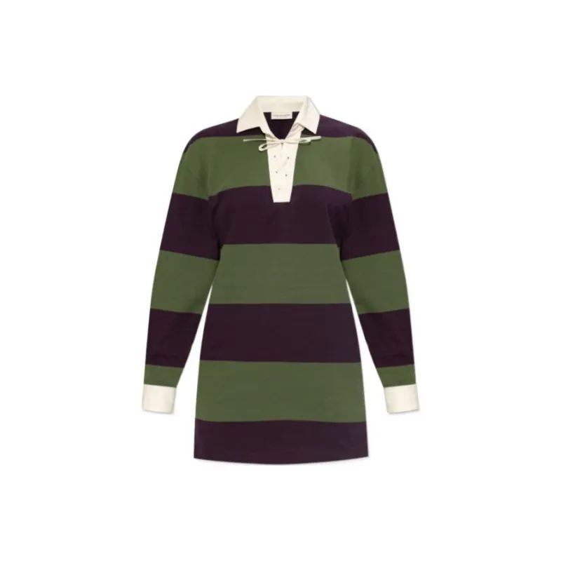 DRIES VAN NOTEN Chu Lightweight Striped Polo Shirt-0