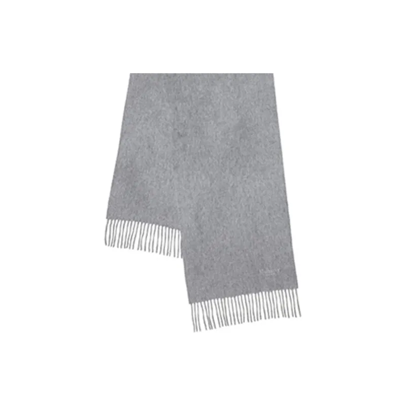 Mulberry Knit Scarves Unisex Light Gray-2