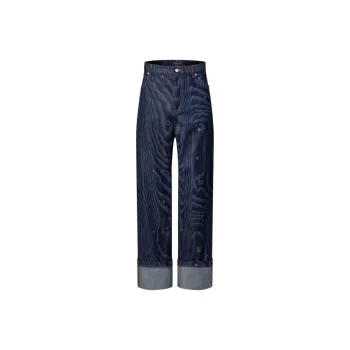 LOUIS VUITTON Cuffed Denim Skate Pants