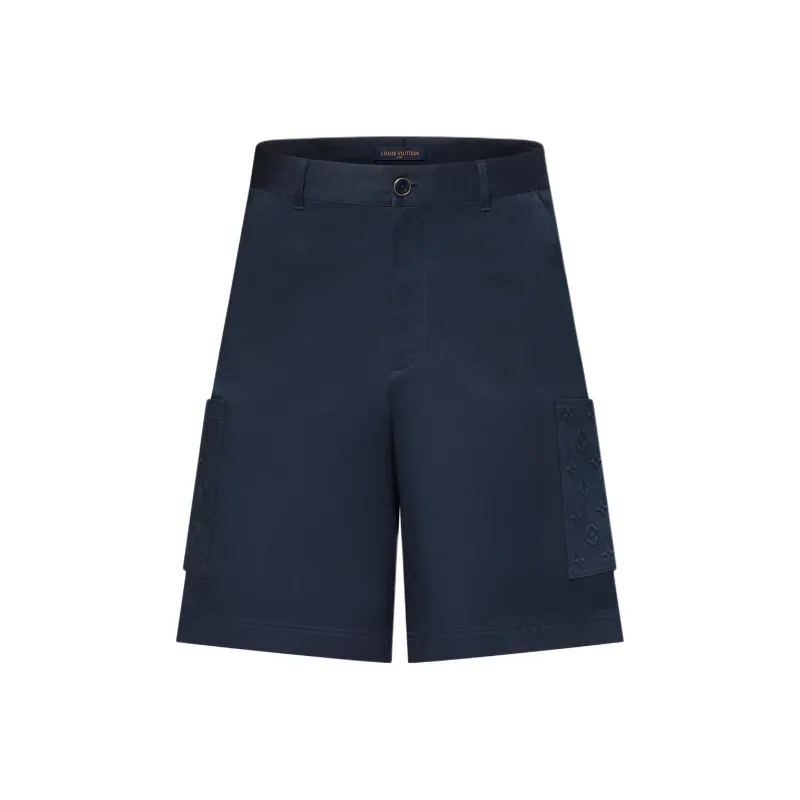 LOUIS VUITTON FW25 Cargo Shorts Men's Dark Blue-0