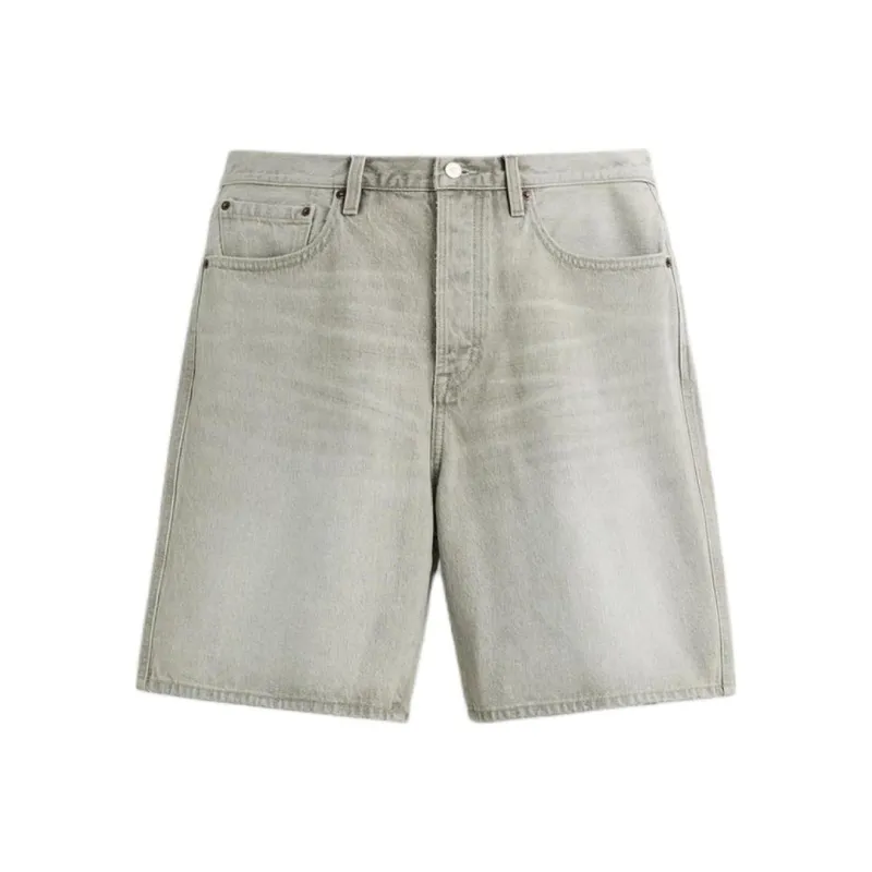 ZARA Denim Shorts Men Gray-0