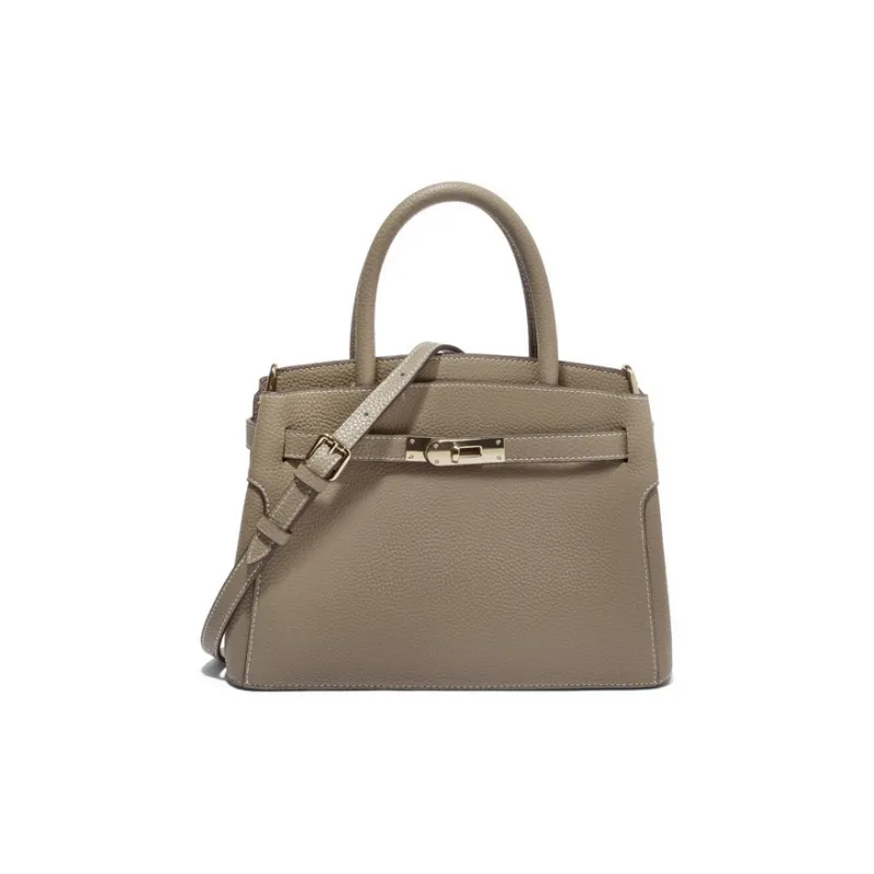 BELLE Cow Leather Handbag Medium Size Women's-0