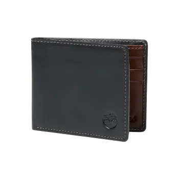 Timberland Cow Leather Wallet Men's Black