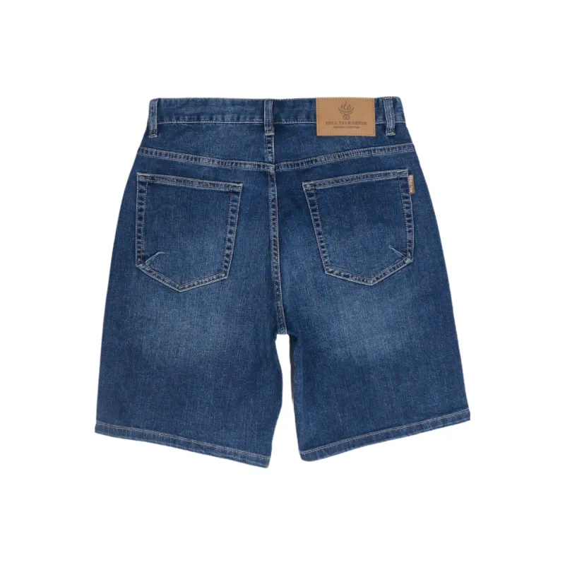 DANIUCHUANSHUO Denim Shorts Men's Blue-7