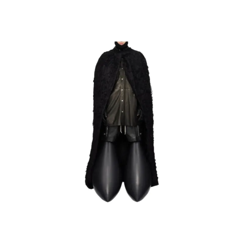 RICK OWENS/RO Cloak Men's Black-3