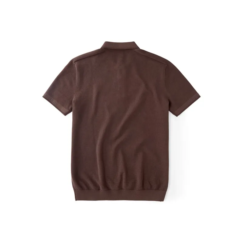 Mr.Bu Polo Shirt Men's Latte Coffee-1