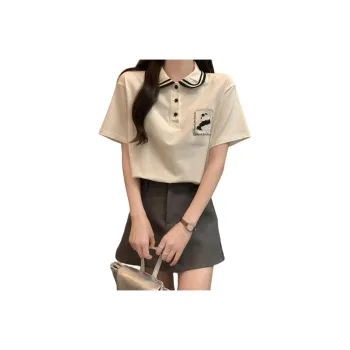 JECCI FIVE Set in Sleeve T Shirt Women's White