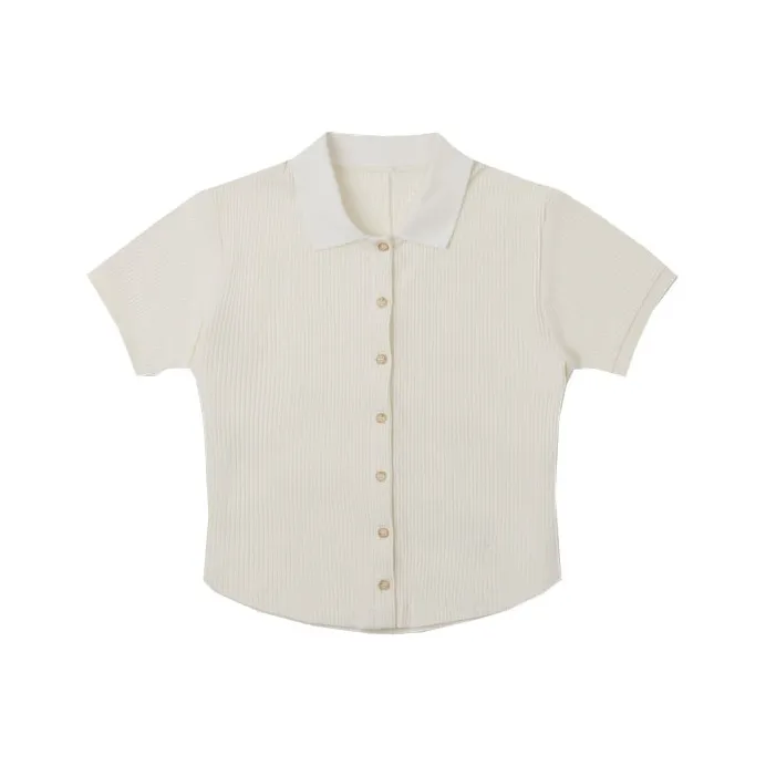 Converse Polo Shirt Women's White-0