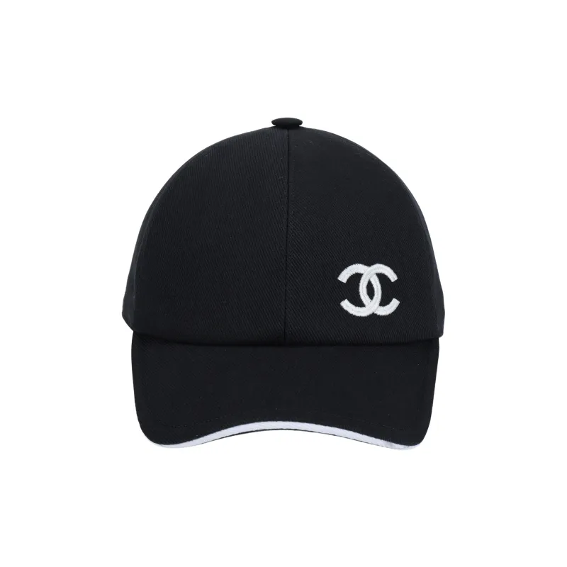 CHANEL - Baseball Caps Unisex Black-1