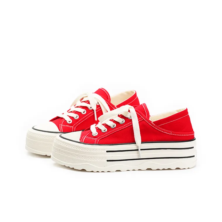 Zun'er Height Increasing Quick Dry Low Top Canvas Shoes Women's-2