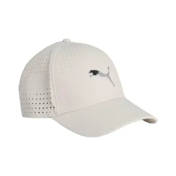 PUMA Polyester, Polyurethane, Metal Baseball Caps Unisex White
