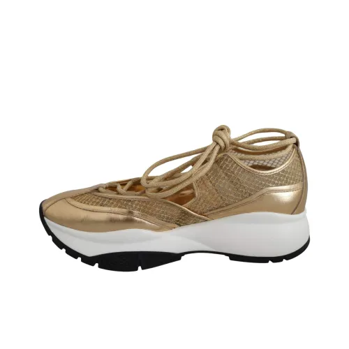 III Choo Low Top Casual Shoes Women's Gold