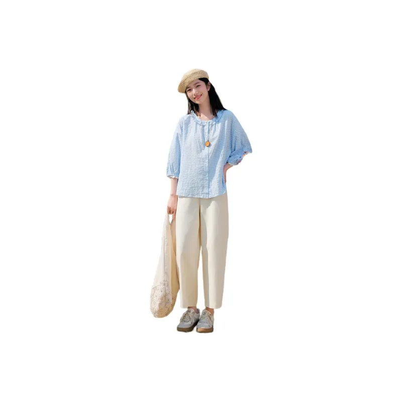 Fragment Shirt Women's Blue White-0