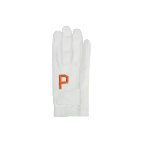 PUMA Synthetic Leather Sports Gloves Men's White