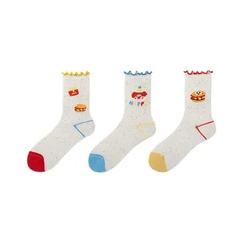 H YXIANG Mid Calf Socks Women's Combo Set