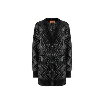 MISSONI Oversized Zig Zag Cardigan