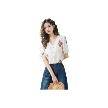 Wbwq Chiffon Shirts Women's Multiple Colors