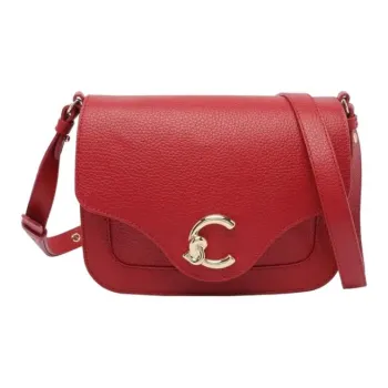 COCCINELLE C me Calfskin Crossbody Bag, Shoulder Bag Women's Red