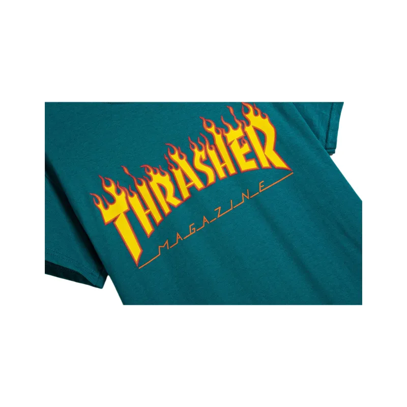 Thrasher T Shirt US Version Unisex Lake Blue-2