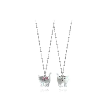 LuluCanaan Glass Cat Eye Necklaces Women's