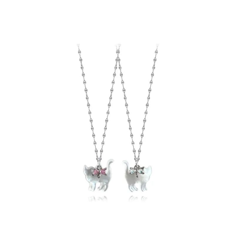 LuluCanaan Glass Cat Eye Necklaces Women's-0