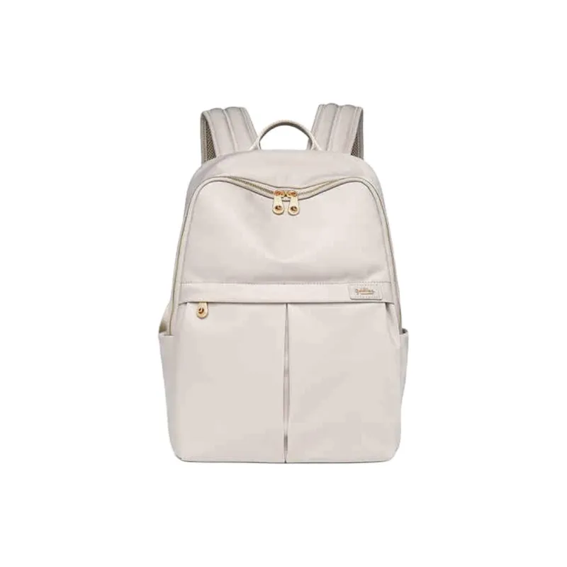 GOLDLION Fabric Backpack Medium Size Women's Black/Apricot-5
