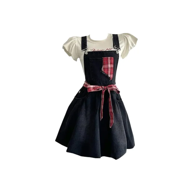 Qiuerle Two Piece Skirt Sets Women's-1