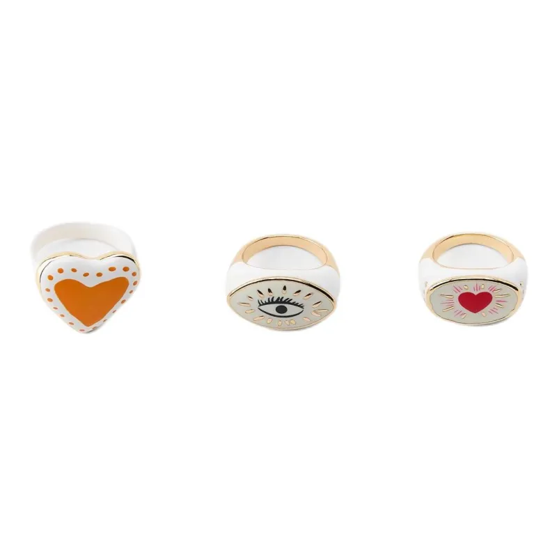 ZARA Zinc, Epoxy Resin Rings Women's Gold-0