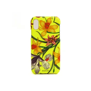 GUCCI PVC Material Floral Pattern Phone Cases Compatibility With IPhone X Refreshing