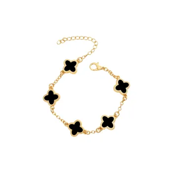 ALI THE FOX Alloy Bracelets Women's Black/Red/White