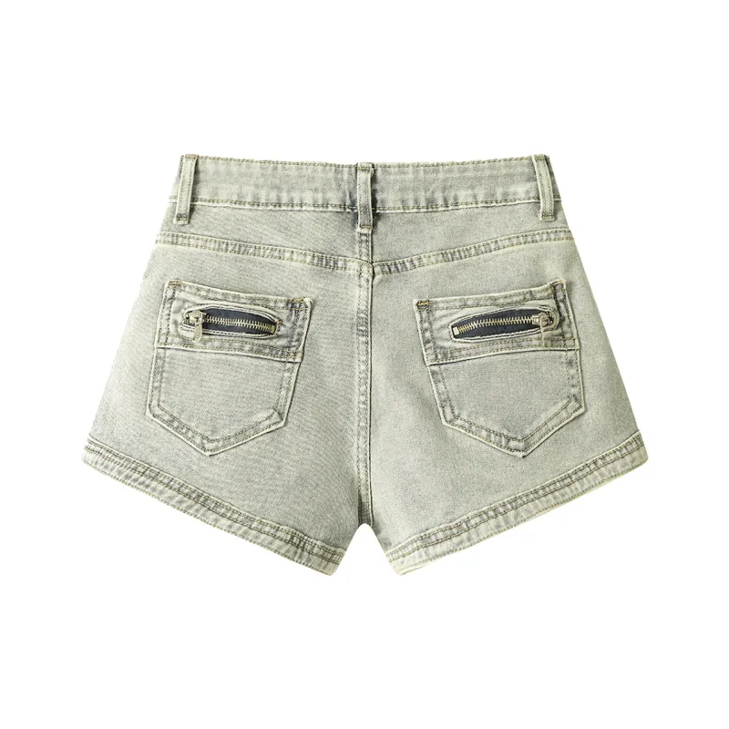 Fashion Denim Shorts Women's Classic Vintage Blue-1