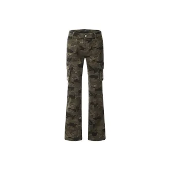 NEAR HERE Jeans Unisex Camouflage