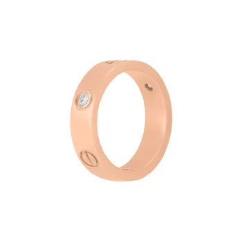 CARTIER LOVE Series 18K Gold Rings Men's