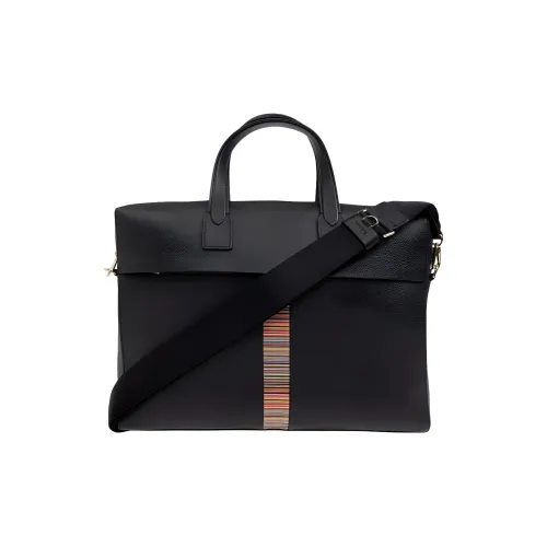 Paul Smith Cow Leather Briefcases Men's Black