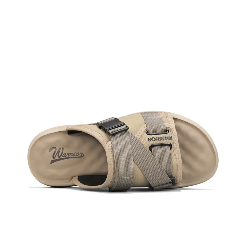 Warrior Slip Resistant Abrasion Resistant Slide Slippers Men's Khaki-2