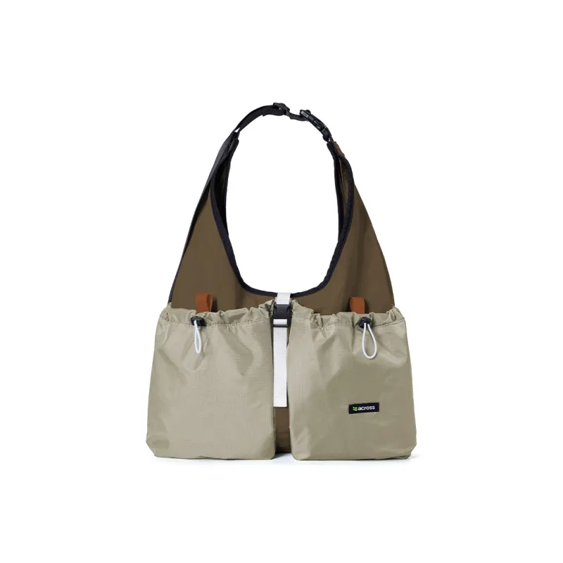 ACROSS Polyester Sports Hobo Crossbody Bag, Shoulder Bag Large Size Unisex Multicolor-9