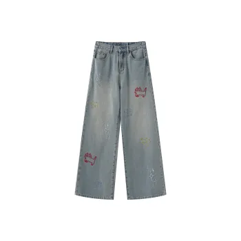 NSTNEW START Jeans Unisex Washed Light Blue