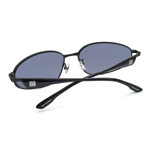 THE OWNER Alloy Oval Sunglasses Unisex-2
