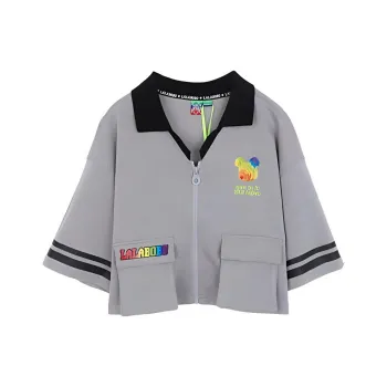 LALABOBO Polo Shirt Women's Gray