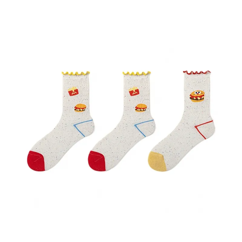 H YXIANG Mid Calf Socks Women's Combo Set-4
