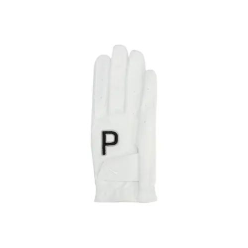PUMA Synthetic Leather Sports Gloves Men's White